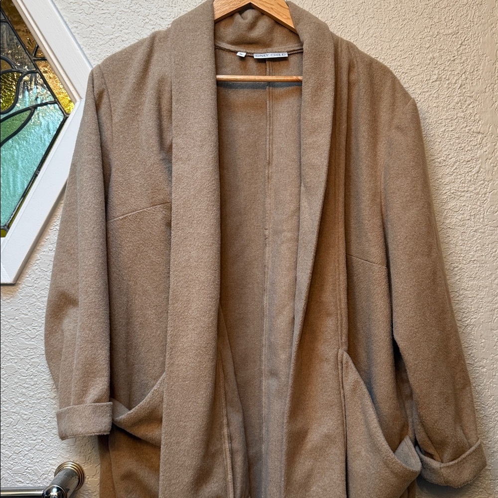 Only Child Camel Cardiff Wool Trench L/XL - Picture 3 of 7